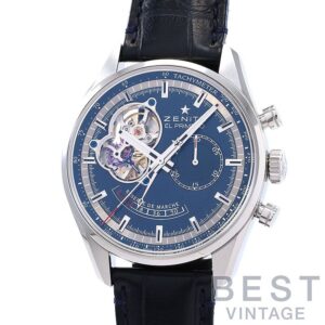 【中古】ZENITH CHRONOMASTER POWER RESERVE TRIBUTE TO CHARLES VERMOT ゼニス クロノマスター パワーリザーブ シャルル・ベルモ 03.2085.4021/51.C700