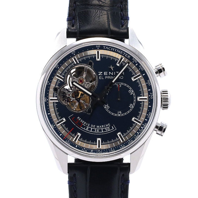 【中古】ZENITH CHRONOMASTER POWER RESERVE TRIBUTE TO CHARLES VERMOT ゼニス クロノマスター パワーリザーブ シャルル・ベルモ 03.2085.4021/51.C700