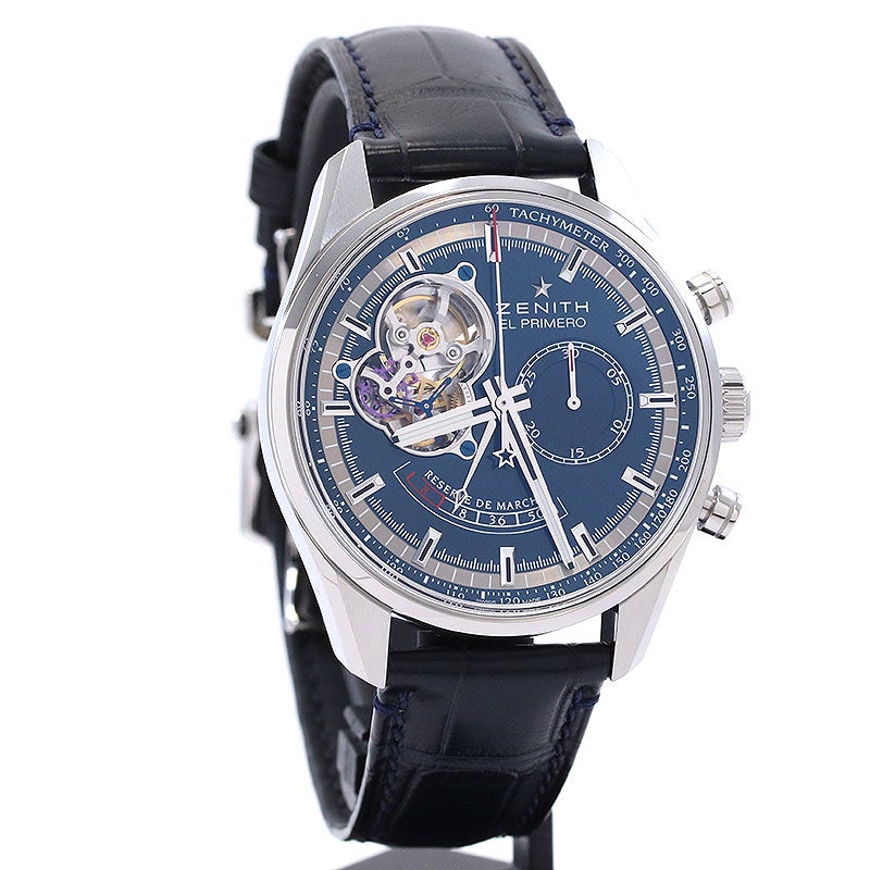 【中古】ZENITH CHRONOMASTER POWER RESERVE TRIBUTE TO CHARLES VERMOT ゼニス クロノマスター パワーリザーブ シャルル・ベルモ 03.2085.4021/51.C700