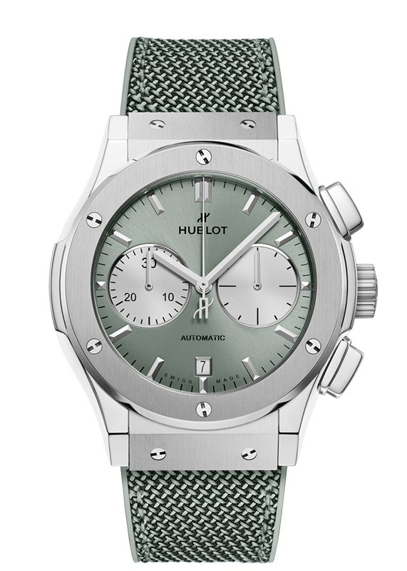 HUBLOT CLASSIC FUSION CHRONOGRAPH TITANIUM SAGE GREEN ウブロ クラシック・フュージョン クロノグラフ チタニウム セージグリーン 521.NX.891G.NR