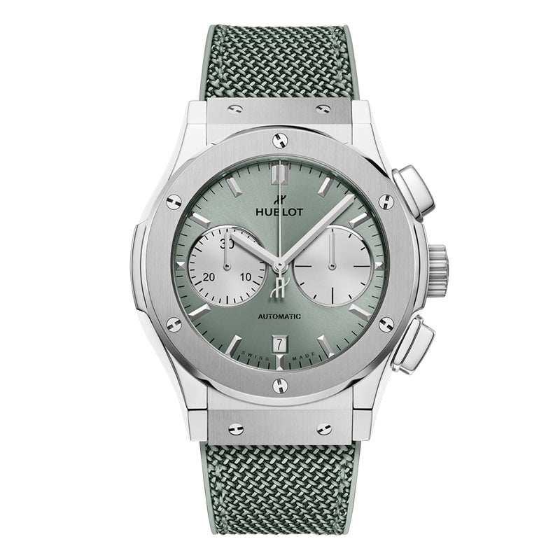HUBLOT CLASSIC FUSION CHRONOGRAPH TITANIUM SAGE GREEN ウブロ クラシック・フュージョン クロノグラフ チタニウム セージグリーン 521.NX.891G.NR