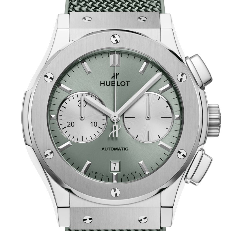 HUBLOT CLASSIC FUSION CHRONOGRAPH TITANIUM SAGE GREEN ウブロ クラシック・フュージョン クロノグラフ チタニウム セージグリーン 521.NX.891G.NR