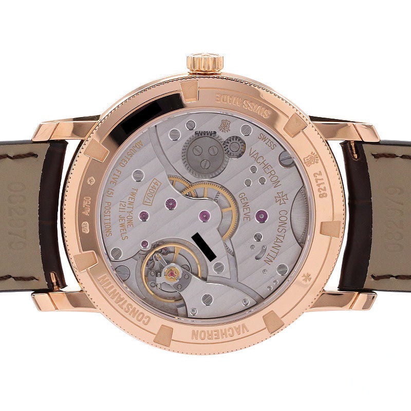 【中古】VACHERON CONSTANTIN TRADITIONNELLE MANUAL-WINDING 38MM ヴァシュロン・コンスタンタン トラディショナル マニュアルワインディング 38MM 82172/000R-9382 (X82R1777)