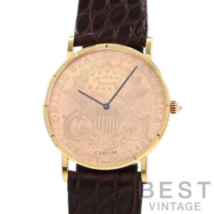 【中古】CORUM COIN WATCH 1896 20 DOLLARS LIBERTY HEAD TYPE 3 WITH MOTTO DOUBLE EAGLE コルム コインウォッチ 1896 20ドル リバティヘッド タイプ3 ウィズ モットー ダブルイーグル -
