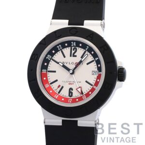 【中古】BVLGARI BVLGARI ALUMINUM BLACK GMT ブルガリ ブルガリ アルミニウム ブラック GMT 103963 (BB40ATGMT)
