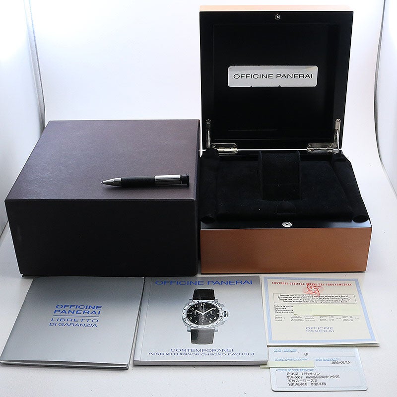 【中古】OFFICINE PANERAI LUMINOR CHRONO DAYLIGHT 44MM オフィチーネ・パネライ ルミノール クロノ デイライト 44MM PAM00196