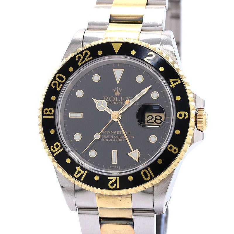 【中古】ROLEX GMT-MASTER II ロレックス GMTマスター II 16713