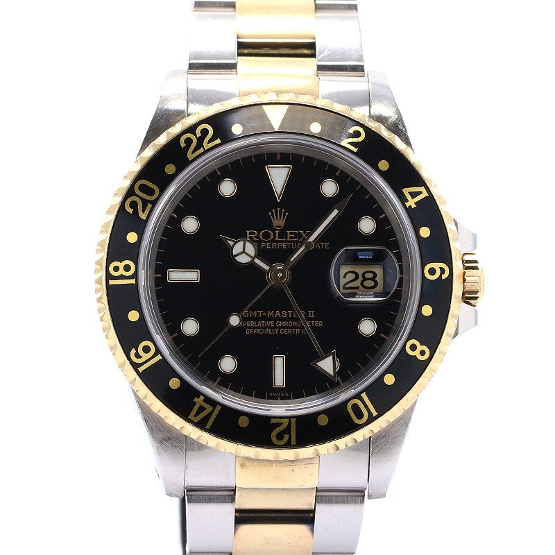 【中古】ROLEX GMT-MASTER II ロレックス GMTマスター II 16713