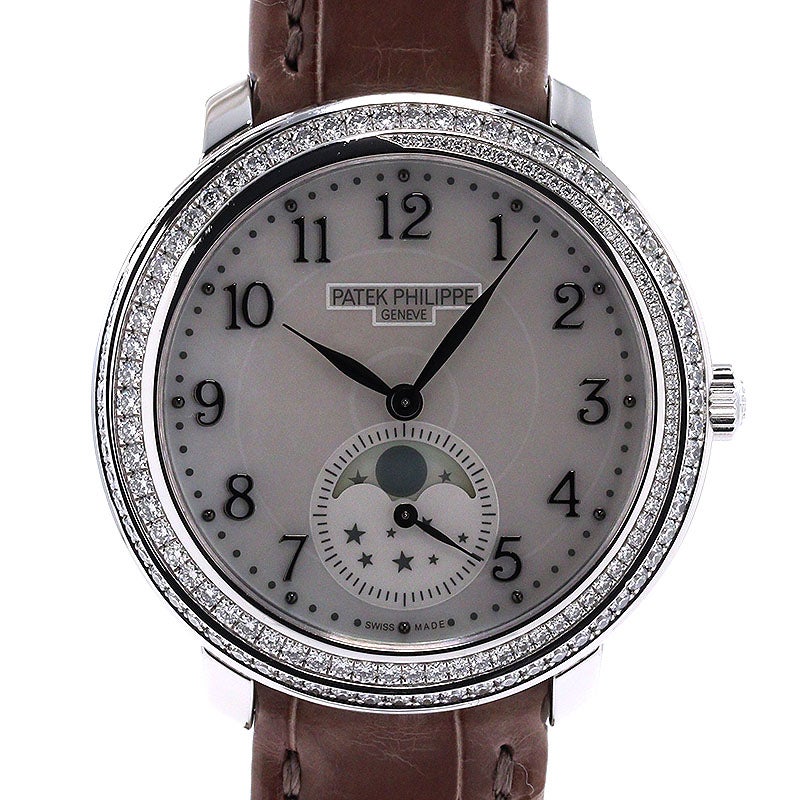 【中古】PATEK PHILIPPE COMPLICATIONS MOONPHASE DIAMONDS RIBBON パテック・フィリップ コンプリケーション ムーンフェイズ ダイヤモンド・リボン 4968G-010
