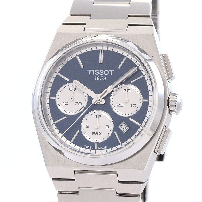 【中古】TISSOT PRX 42MM CHRONOGRAPH ティソ PRX 42MM クロノグラフ T137.427.11.041.00