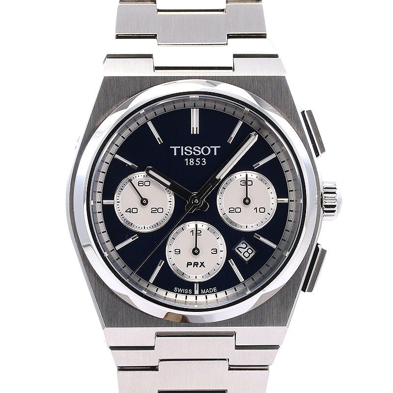 【中古】TISSOT PRX 42MM CHRONOGRAPH ティソ PRX 42MM クロノグラフ T137.427.11.041.00