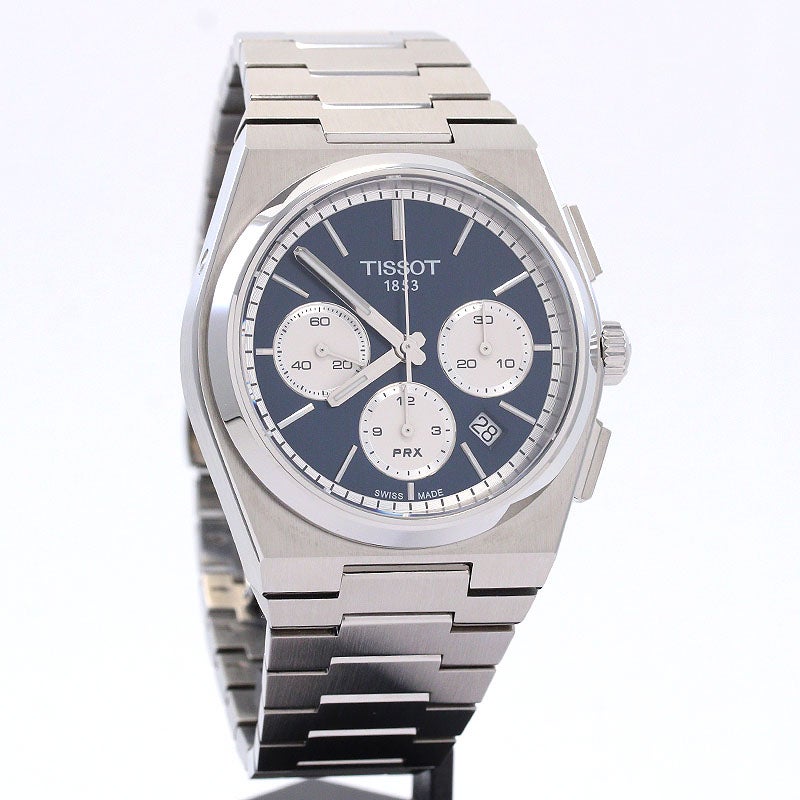 【中古】TISSOT PRX 42MM CHRONOGRAPH ティソ PRX 42MM クロノグラフ T137.427.11.041.00