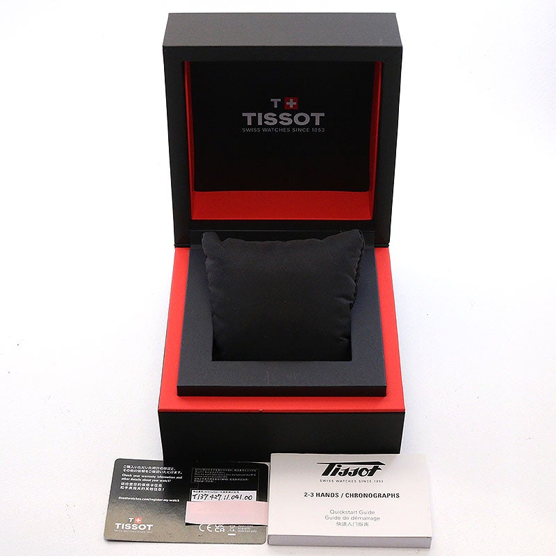 【中古】TISSOT PRX 42MM CHRONOGRAPH ティソ PRX 42MM クロノグラフ T137.427.11.041.00