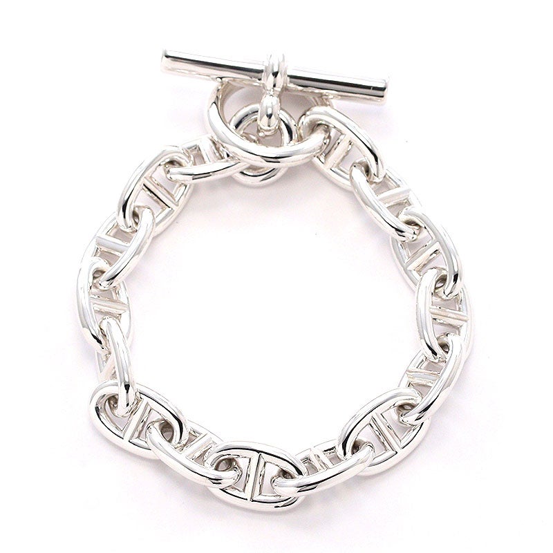 【中古】HERMES CHAINE D’ANCRE BRACELET MM 15PIECES エルメス シェーヌダンクル モアイヤンモデル 15コマ -