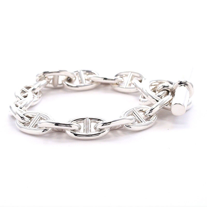 【中古】HERMES CHAINE D’ANCRE BRACELET MM 15PIECES エルメス シェーヌダンクル モアイヤンモデル 15コマ -