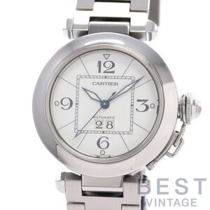 【中古】CARTIER PASHA C DE CARTIER 35MM BIG DATE カルティエ パシャC ドゥ カルティエ 35MM ビッグデイト W31055M7
