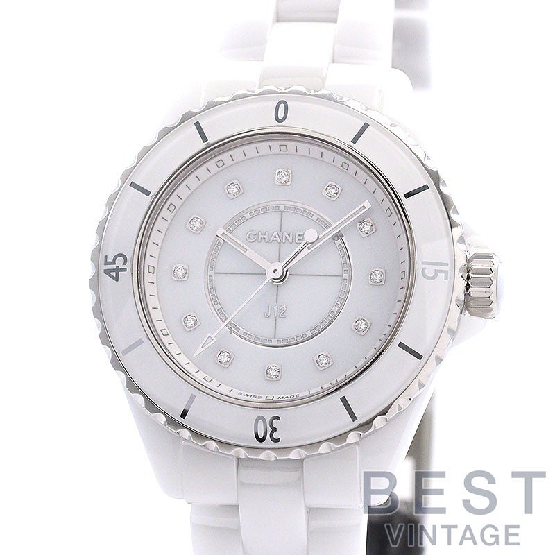 【中古】CHANEL J12 WHITE CERAMIC 33MM シャネル J12 ホワイトセラミック 33MM H5703