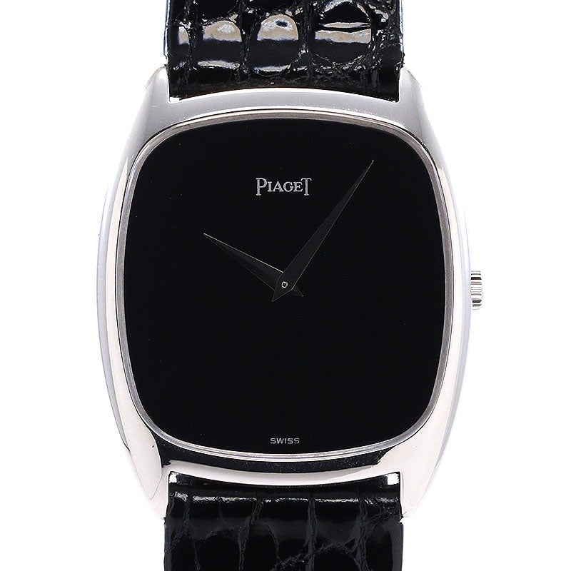 【中古】PIAGET LEGENDE COUSSIN ONYX DIAL ピアジェ レジェンドクッション オニキスダイヤル 9591 (GGP98027)