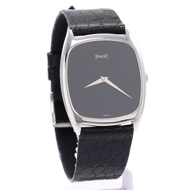 【中古】PIAGET LEGENDE COUSSIN ONYX DIAL ピアジェ レジェンドクッション オニキスダイヤル 9591 (GGP98027)