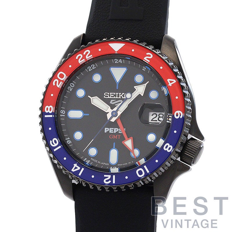【中古】SEIKO 5 SPORT SKX SERIES PEPSI COLLABORATION LIMITED EDITION セイコー 5スポーツ SKXシリーズ ペプシ コラボレーション限定モデル SBSC023 (SSK047 / 4R34-00P0)