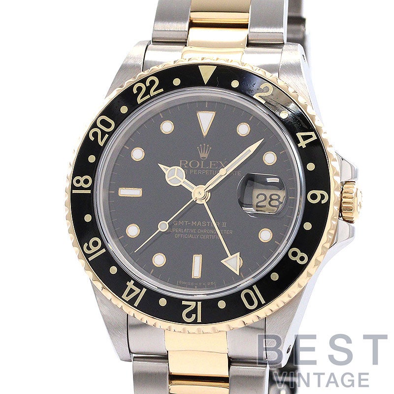 【中古】ROLEX GMT-MASTER II ロレックス GMTマスター II M16713