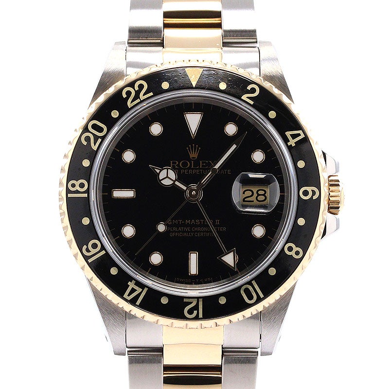 【中古】ROLEX GMT-MASTER II ロレックス GMTマスター II M16713