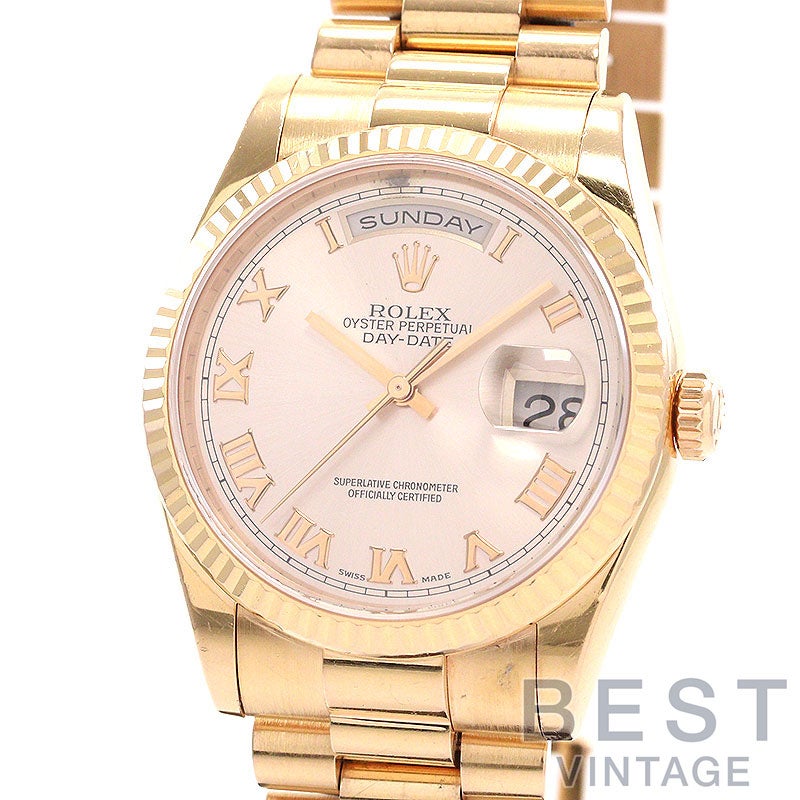 【中古】ROLEX OYSTER PERPETUAL DAY-DATE 36 ロレックス オイスターパーペチュアル デイデイト 36 118235