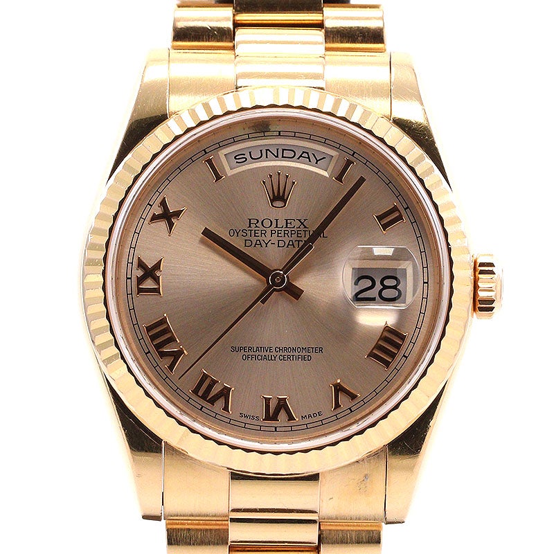 【中古】ROLEX OYSTER PERPETUAL DAY-DATE 36 ロレックス オイスターパーペチュアル デイデイト 36 118235