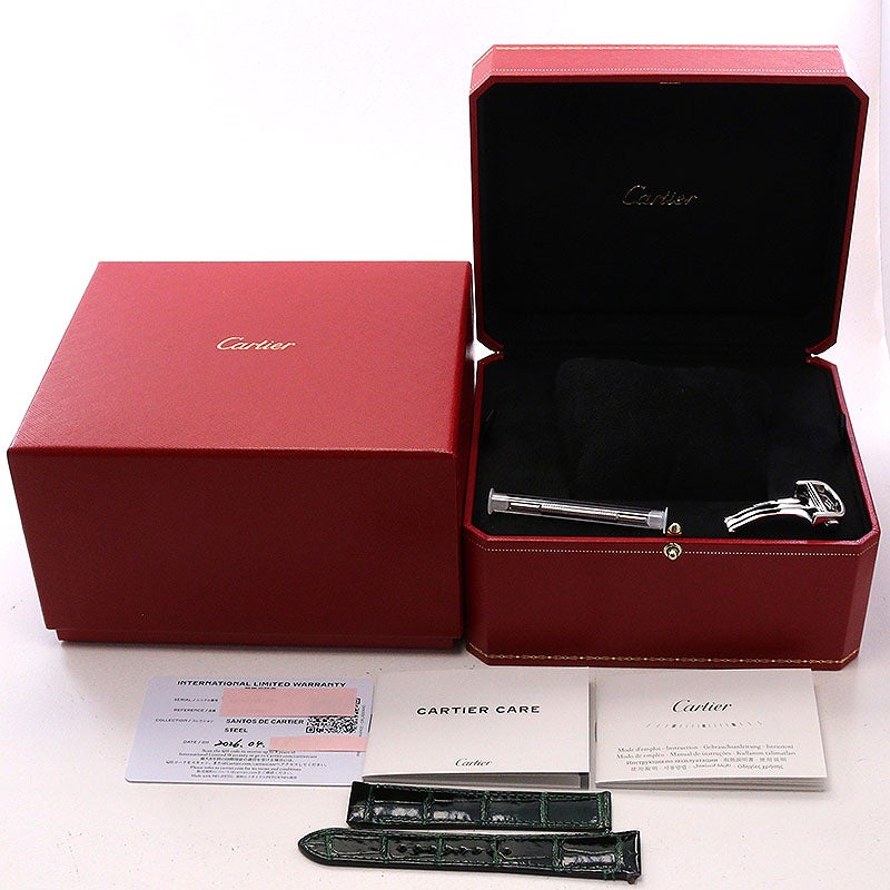 【中古】CARTIER SANTOS DE CARTIER MEDIUM MODEL カルティエ サントス ドゥ カルティエ MM WSSA0061