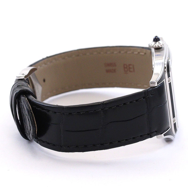 【中古】CARTIER SANTOS-DUMONT LARGE MODEL BLACK LACQUER カルティエ サントス デュモン LM ブラックラッカー WSSA0046