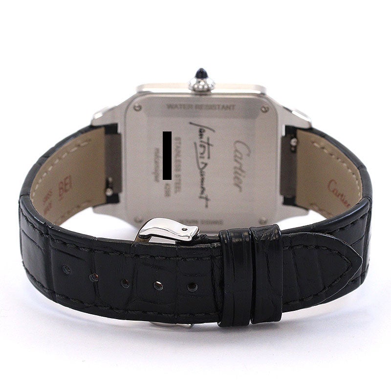 【中古】CARTIER SANTOS-DUMONT LARGE MODEL BLACK LACQUER カルティエ サントス デュモン LM ブラックラッカー WSSA0046