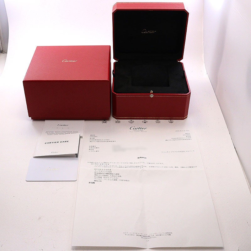 【中古】CARTIER SANTOS-DUMONT LARGE MODEL BLACK LACQUER カルティエ サントス デュモン LM ブラックラッカー WSSA0046