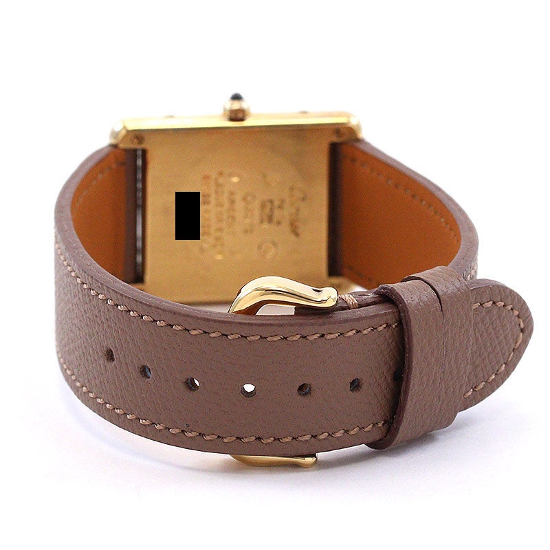 【中古】CARTIER MUST TANK LARGE MODEL VERMEIL カルティエ マストタンク LM ヴェルメイユ 83918223 (6 81006)