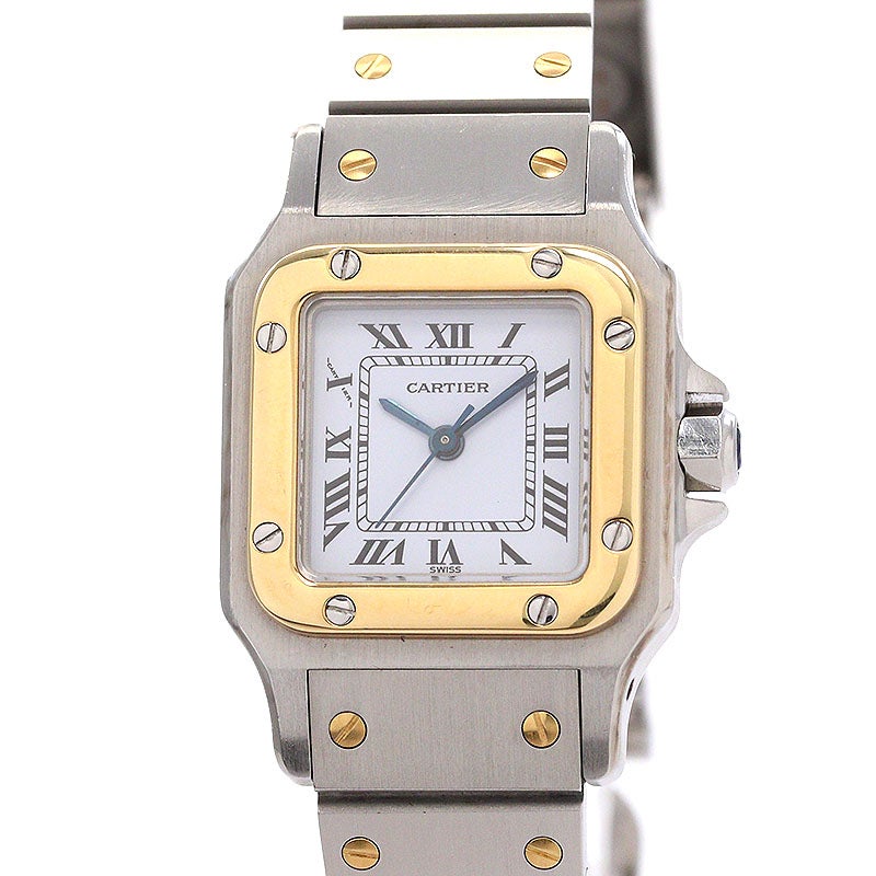 【中古】CARTIER SANTOS CARREE / SANTOS GALBEE SMALL MODEL カルティエ サントス カレ SM / サントス ガルベ SM 0902