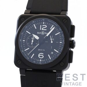 【中古】BELL & ROSS BR-03 CHRONO BLACK MATTE ベル&ロス BR-03 クロノ ブラック マット BR0394-BL-CE
