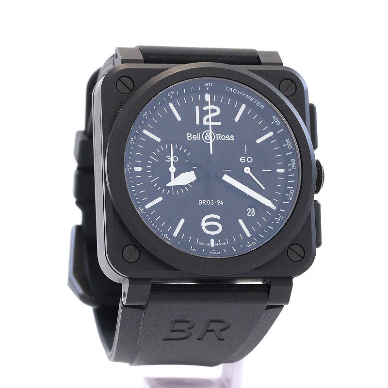 【中古】BELL & ROSS BR-03 CHRONO BLACK MATTE ベル&ロス BR-03 クロノ ブラック マット BR0394-BL-CE