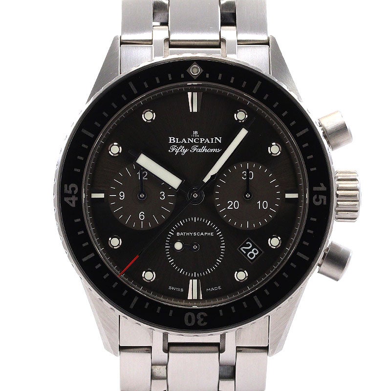 【中古】BLANCPAIN FIFTY FATHOMS BATHYSCAPHE CHRONOGRAPH FLYBACK ブランパン フィフティ ファゾムス バチスカーフ クロノグラフ フライバック 5200-1110-70B (N05200O011010N070B)