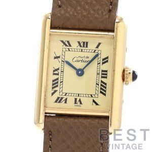 【中古】CARTIER MUST TANK SMALL MODEL VERMEIL カルティエ マストタンクSM ヴェルメイユ W1003154