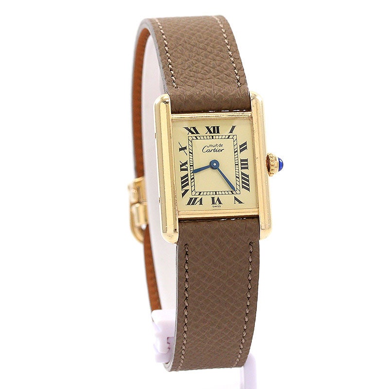 【中古】CARTIER MUST TANK SMALL MODEL VERMEIL カルティエ マストタンクSM ヴェルメイユ W1003154