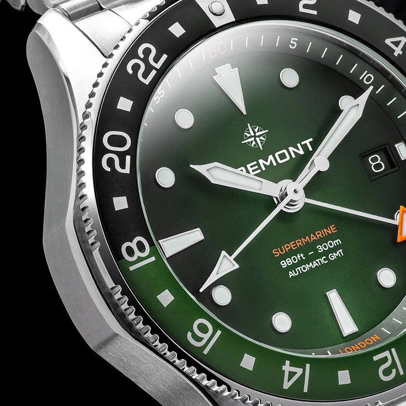 BREMONT SUPERMARINE 300M GMT Tundra Green ブレモン スーパーマリン 300M GMT ツンドラグリーン SM40-GMT-SS-GNBK-B
