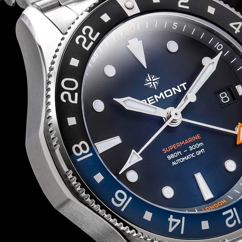 BREMONT SUPERMARINE 300M GMT Glacier Blue ブレモン スーパーマリン 300M GMT グレイシャーブルー SM40-GMT-SS-BLBK-B