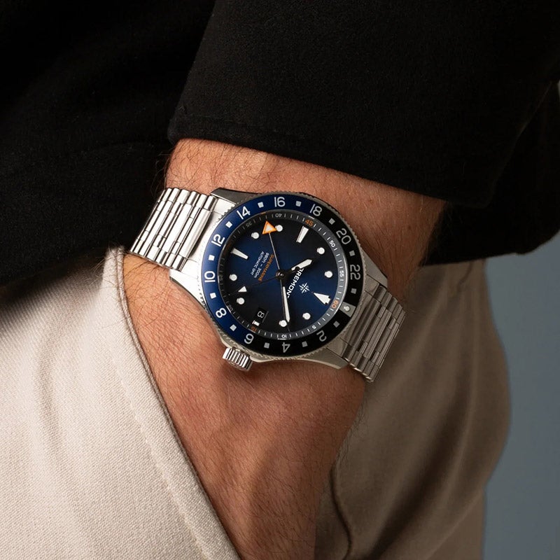 BREMONT SUPERMARINE 300M GMT Glacier Blue ブレモン スーパーマリン 300M GMT グレイシャーブルー SM40-GMT-SS-BLBK-B