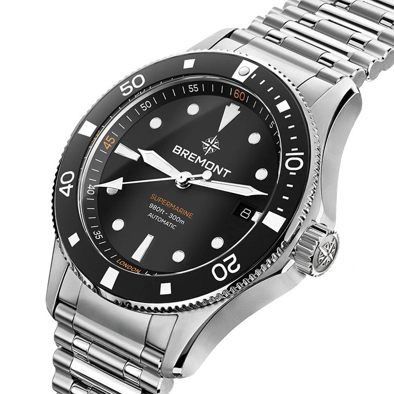 BREMONT SUPERMARINE 300M Date ブレモン スーパーマリン 300M デイト SM40-DT-SS-BK-B