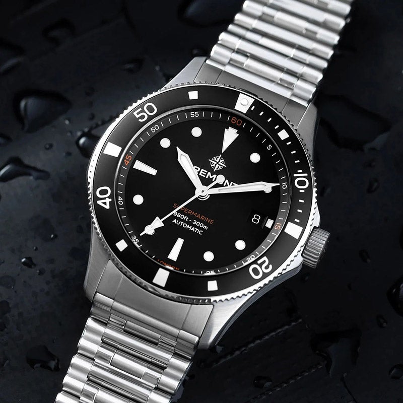 BREMONT SUPERMARINE 300M Date ブレモン スーパーマリン 300M デイト SM40-DT-SS-BK-B