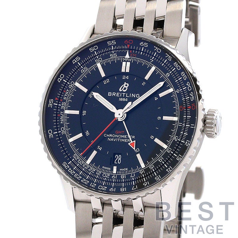 【中古】BREITLING NAVITIMER AUTOMATIC GMT 41 ブライトリング ナビタイマー オートマチック GMT 41 A32310251B1A1