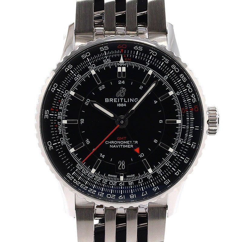 【中古】BREITLING NAVITIMER AUTOMATIC GMT 41 ブライトリング ナビタイマー オートマチック GMT 41 A32310251B1A1