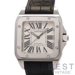 【中古】CARTIER SANTOS 100 LARGE MODEL カルティエ サントス100 LM W20076X8