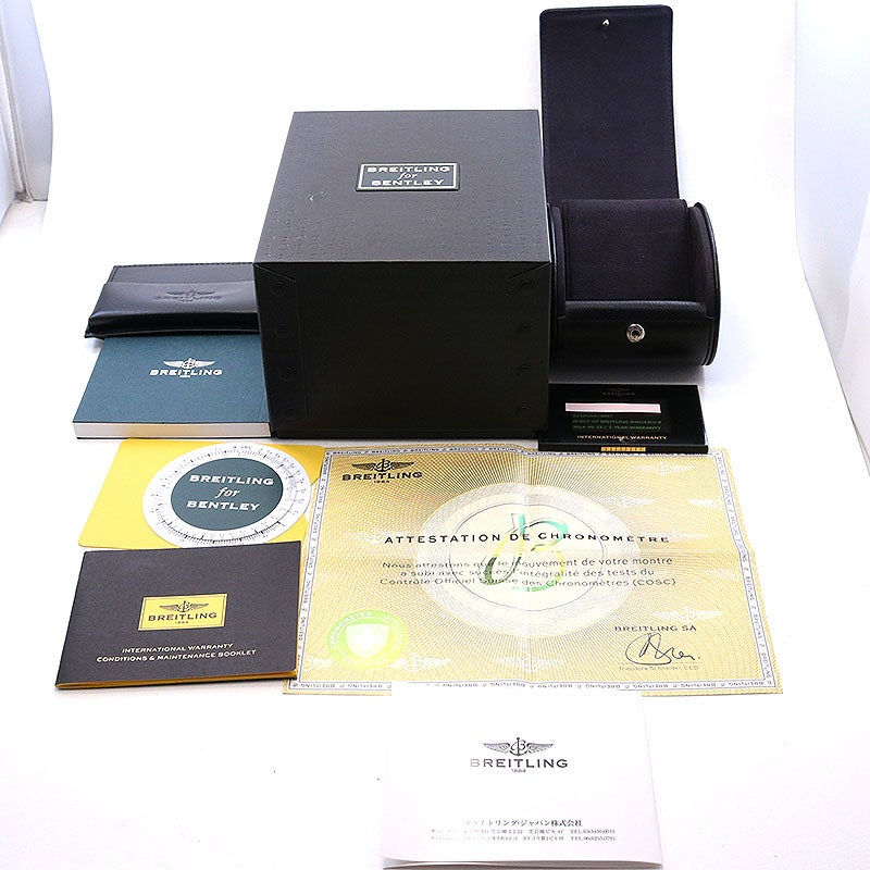 【中古】BREITLING BENTLEY GT FOR JAPAN ブライトリング ベントレー GT for ジャパン A1336224/BB57/980A