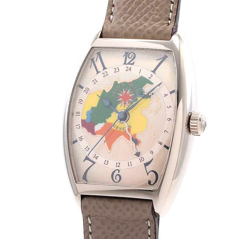 【中古】FRANCK MULLER CINTREE CURVEX WORLD WIDE ASIA フランク・ミュラー トノウ・カーベックス ワールド ワイド アジア 2852WW