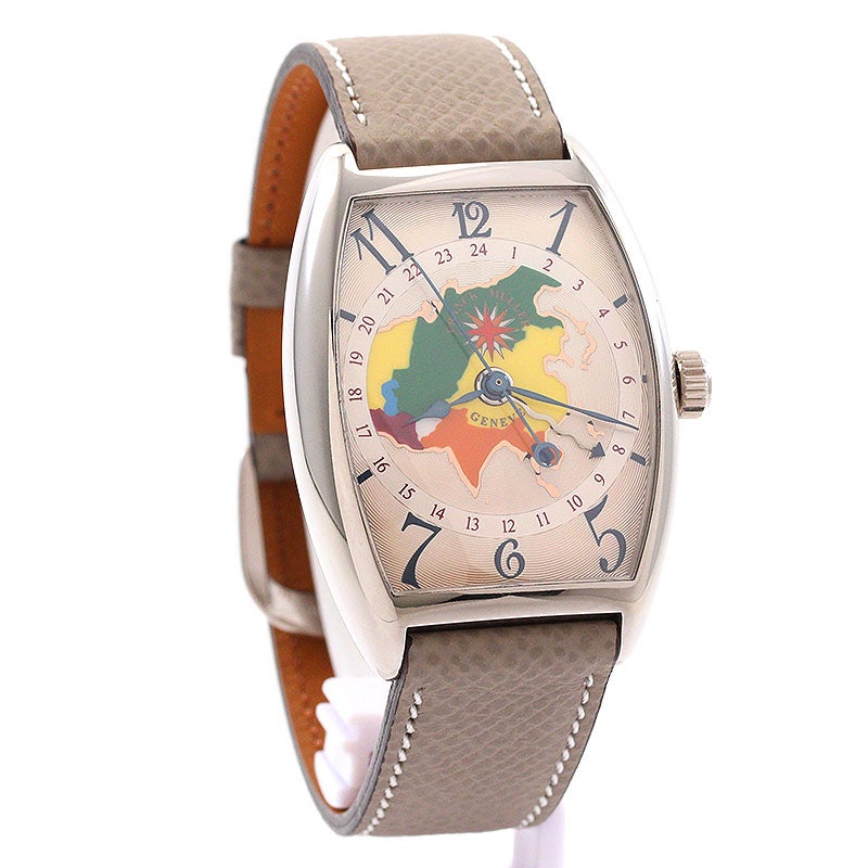 【中古】FRANCK MULLER CINTREE CURVEX WORLD WIDE ASIA フランク・ミュラー トノウ・カーベックス ワールド ワイド アジア 2852WW